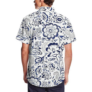 Men's Printed Outdoor Hawaiian Print Shirt 50670763X