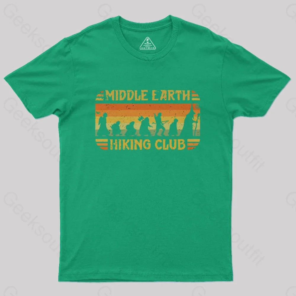 Middle Earth Hiking Club T-Shirt Green / S