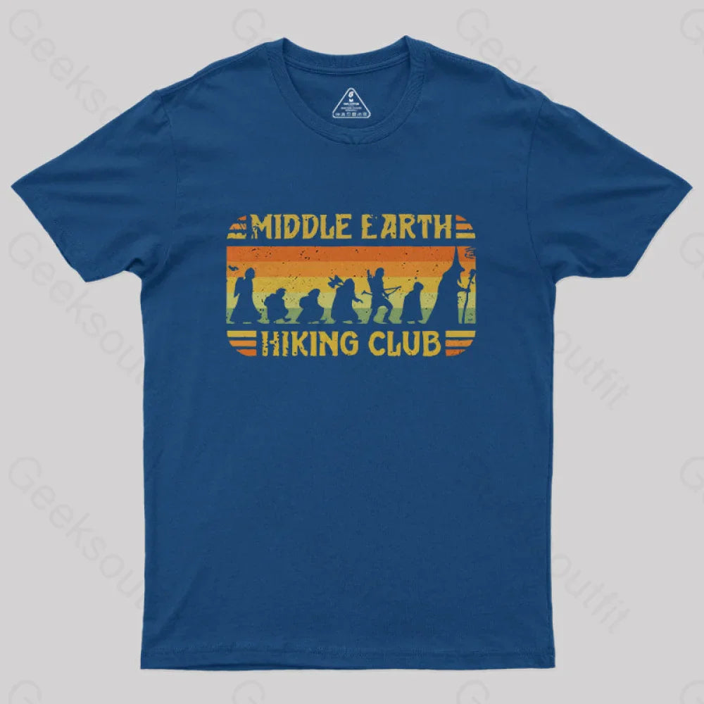 Middle Earth Hiking Club T-Shirt Navy / S