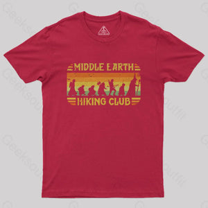 Middle Earth Hiking Club T-Shirt Red / S