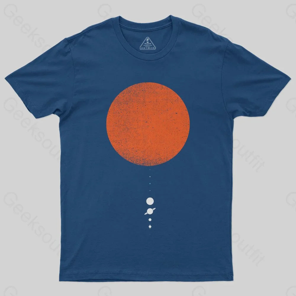 Minimal Solar System T-Shirt - Geeksoutfit