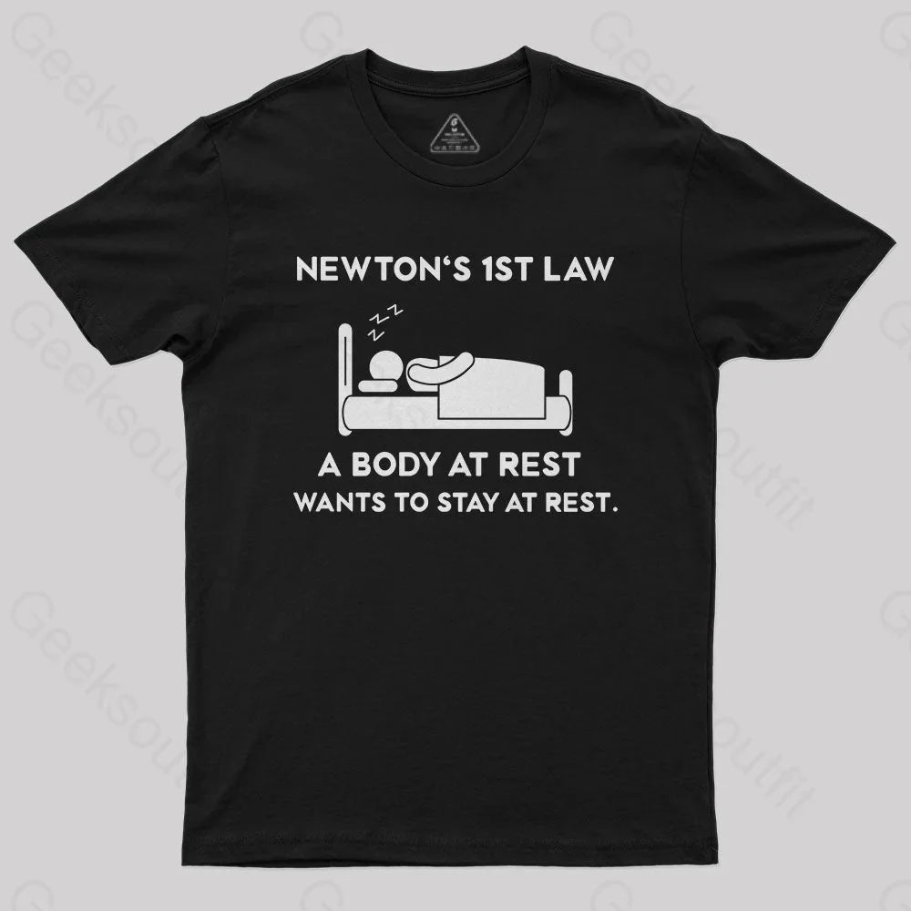 Newton’s First Law T-Shirt Black / S