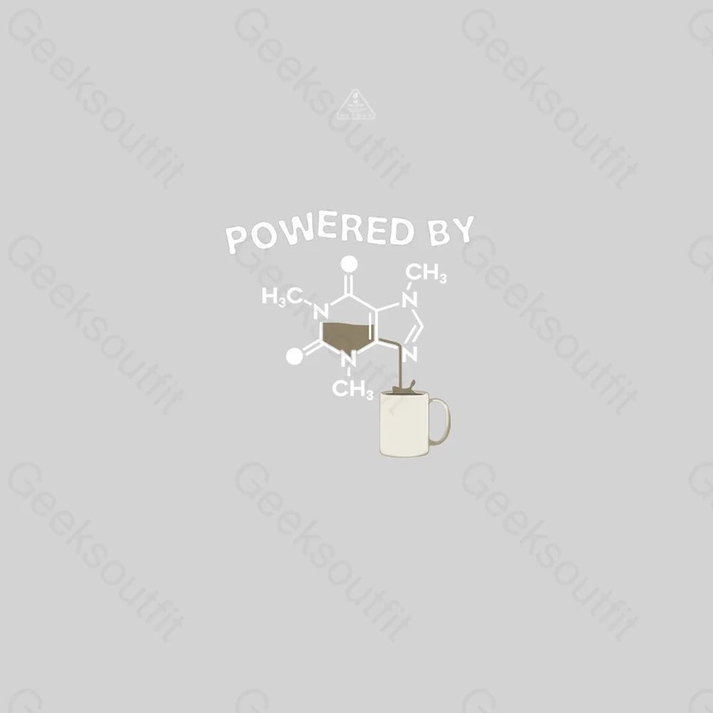 Powered By Caffeine Unisex Geek T-shirt - Geeksoutfit