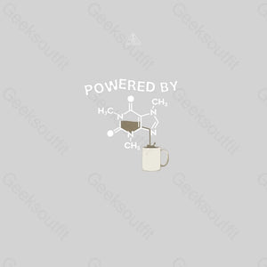 Powered By Caffeine Unisex Geek T-shirt - Geeksoutfit