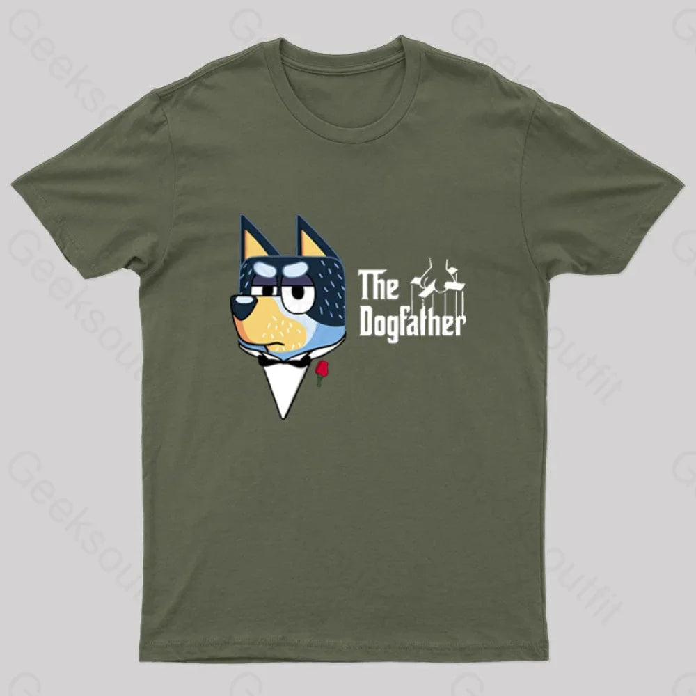 The Dogfather Nerd T-Shirt Army Green / S