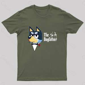 The Dogfather Nerd T-Shirt Army Green / S