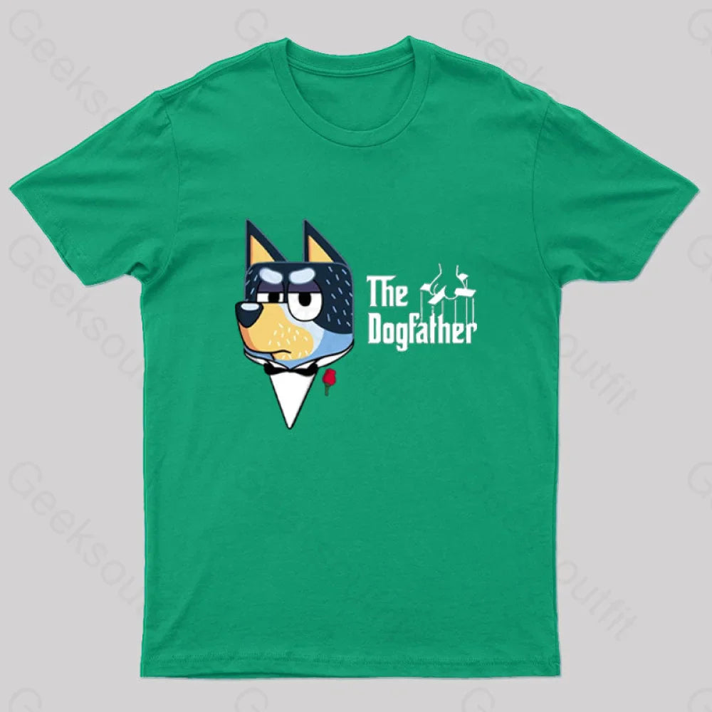 The Dogfather Nerd T-Shirt Green / S