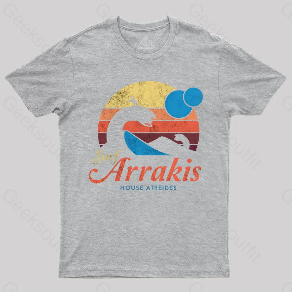Visit Arrakis Nerd T-Shirt Grey / S