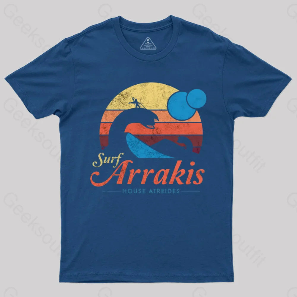 Visit Arrakis Nerd T-Shirt Navy / S