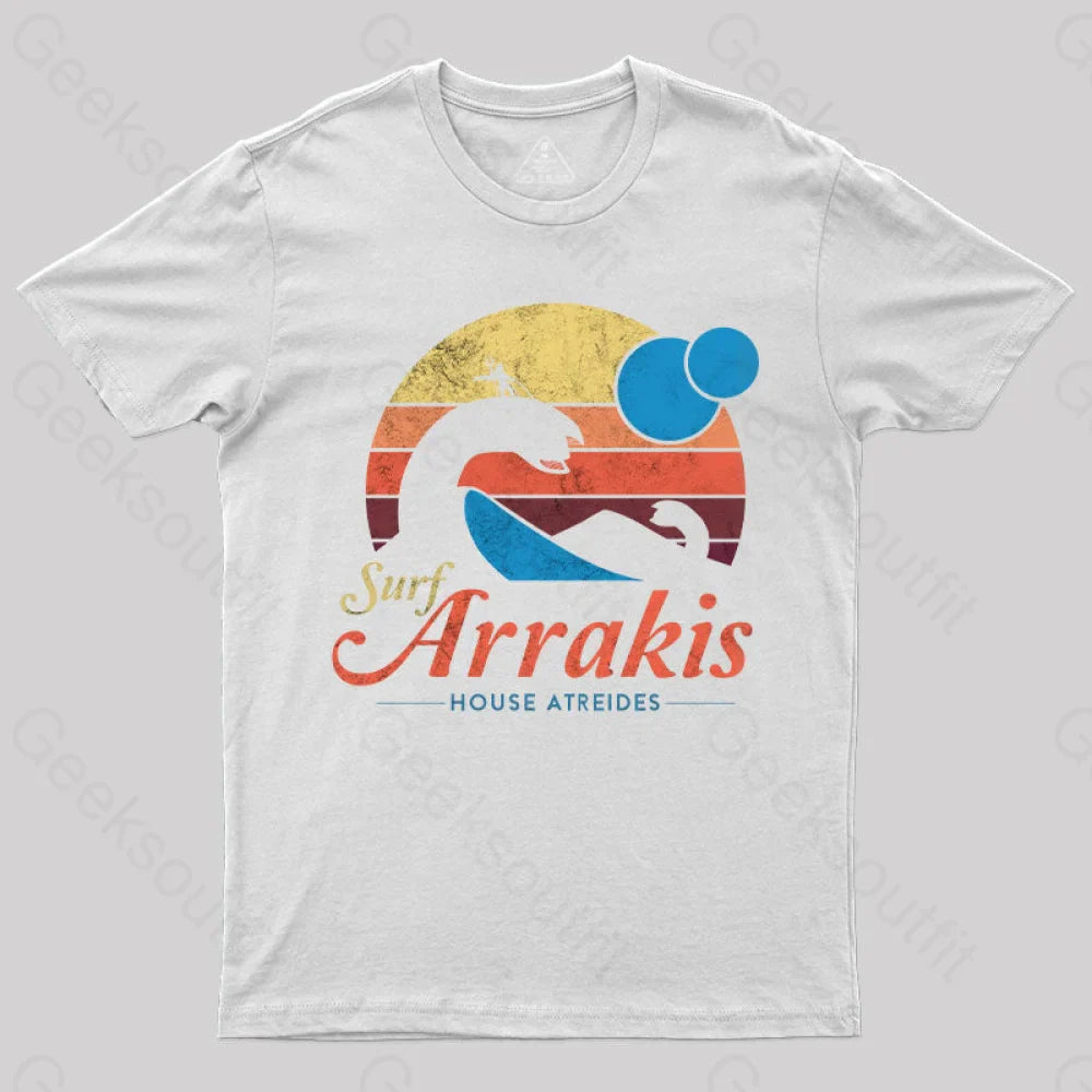 Visit Arrakis Nerd T-Shirt White / S
