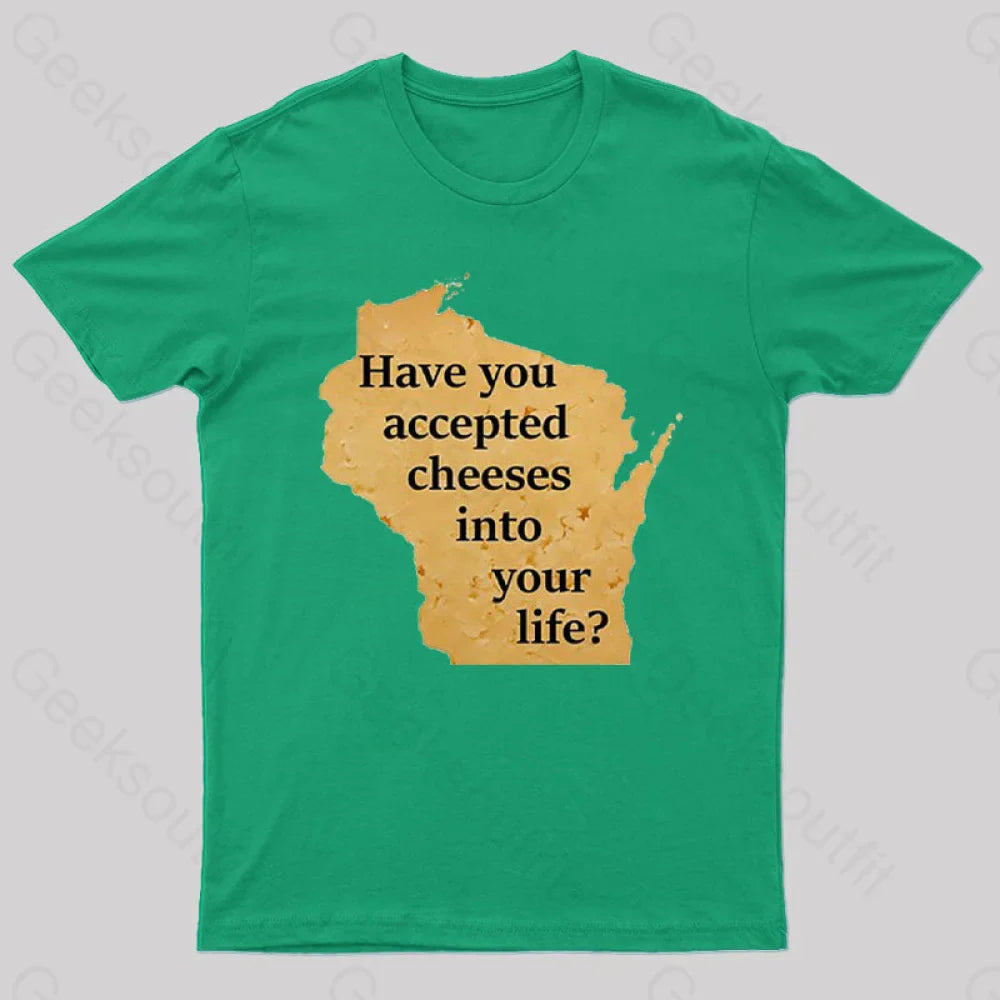 Wisconsin Cheese Pun T-Shirt Green / S