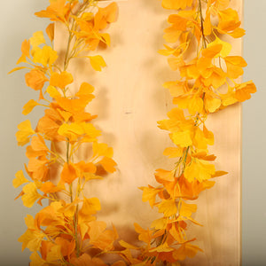 Thanksgiving Ginkgo Leaf Rattan Decoration Door Hanger