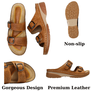 Premium Adjustable Front Strap Slip Orthopedic Wedge Sandals