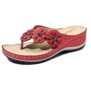 Orthopedic Lightweight Arch Support Flowers Clip Toe Sandals