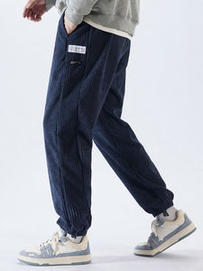 Men's Drawstring Corduroy Pants