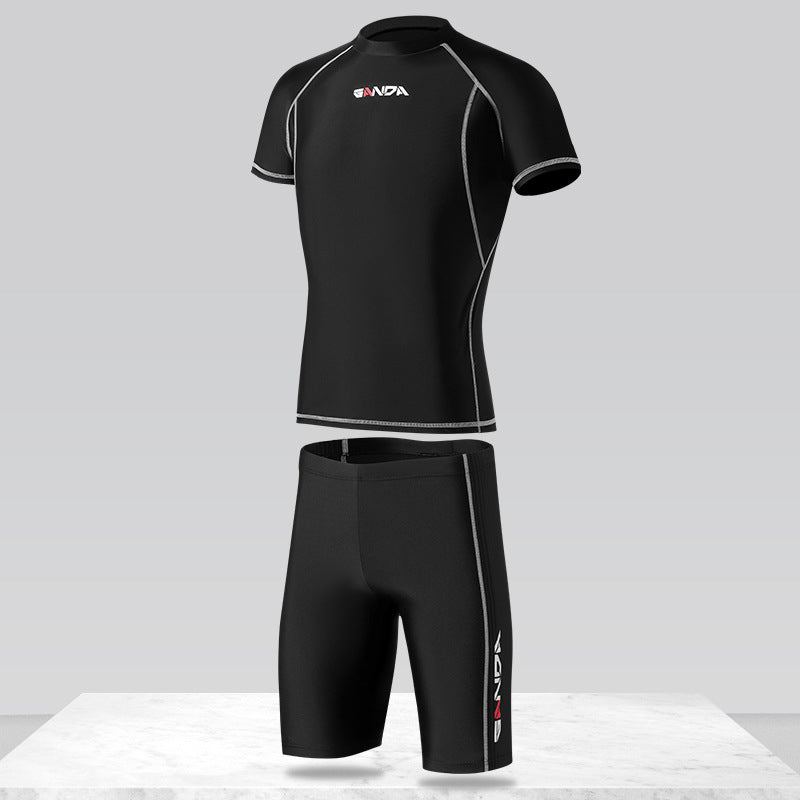 Men's New Black Quick-drying Swimsuits
