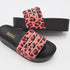 Women Sponge Cake Platform Leopard Print Sandals Slippers