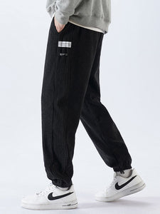 Men's Drawstring Corduroy Pants