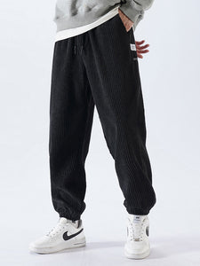 Men's Drawstring Corduroy Pants