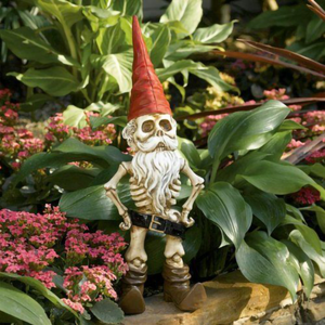 Gnome Skeleton Garden Statue Sculpture