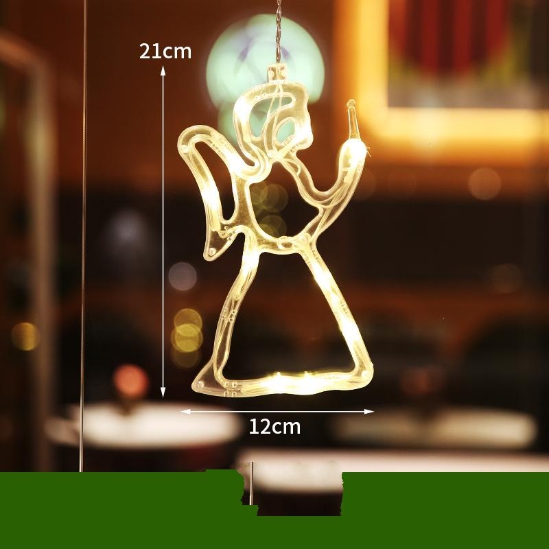 Led Suction Cup Light Christmas Tree Snowflakes Hanging Lights