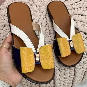 Women Fashion Bow Casual Slippers