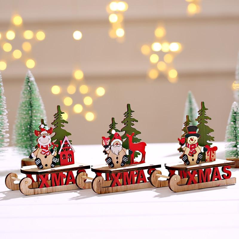 Wooden Christmas Decoration New Year Party