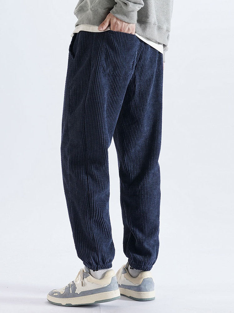 Men's Drawstring Corduroy Pants