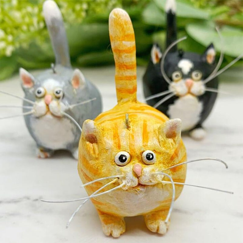 Kitty Miniature Sculpture Original Art