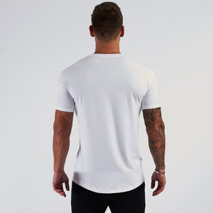 Round Neck Solid Cotton T-shirt