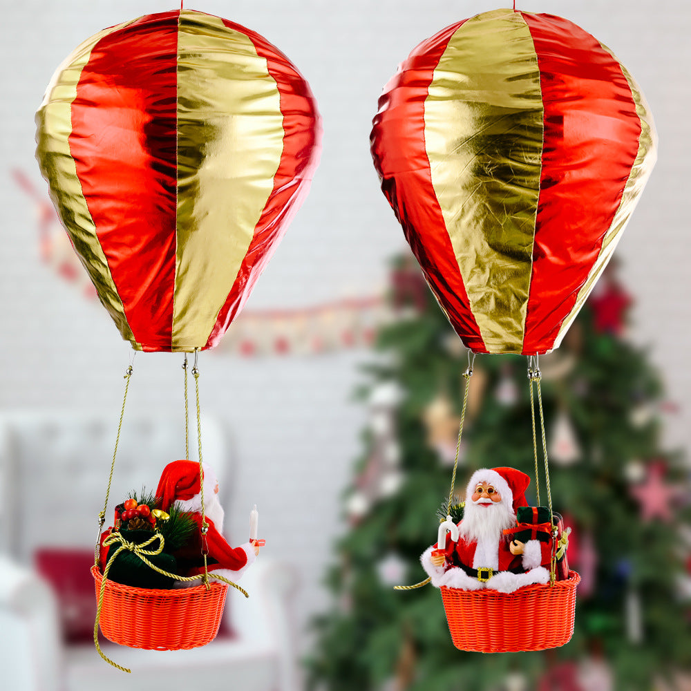 Christmas Decoration Santa Hot Air Balloon