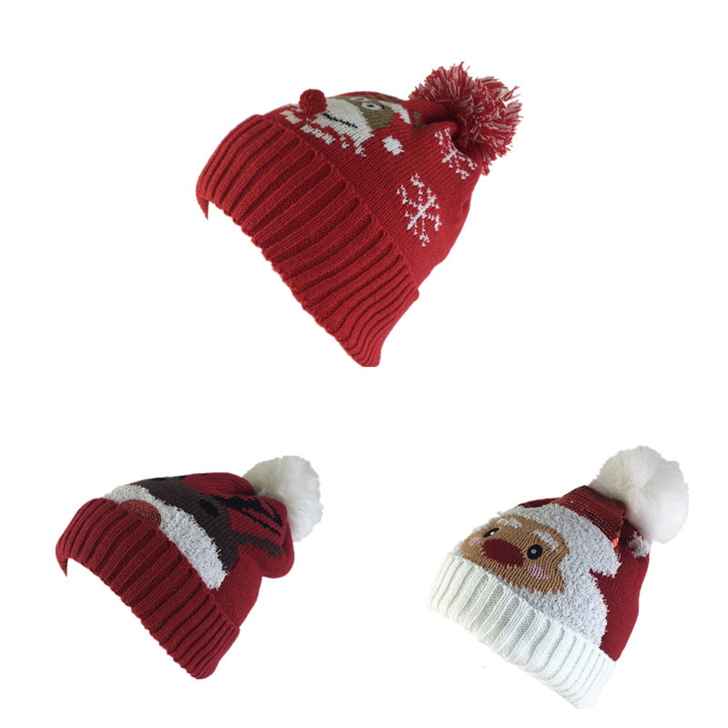 Cute Red Christmas Elk Hat