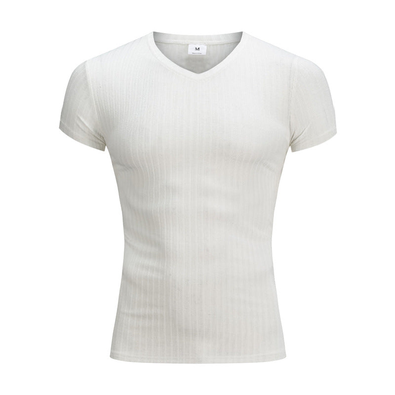 Men's Fitness Slim Fit Sports Stripe Top