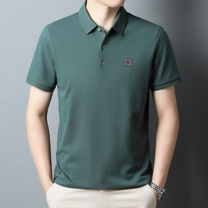 New Striped Business Casual Cotton Polo Shirt