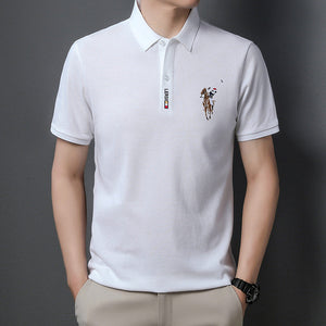 Cotton Lapel Oversize Polo Shirt