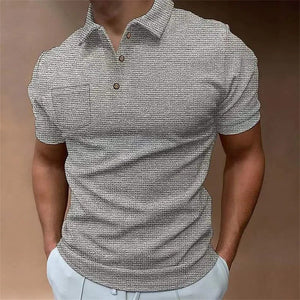 Men's Short Sleeve Button POLO Shirt