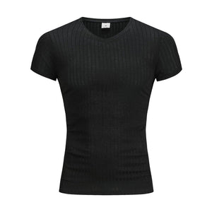 Men's Fitness Slim Fit Sports Stripe Top