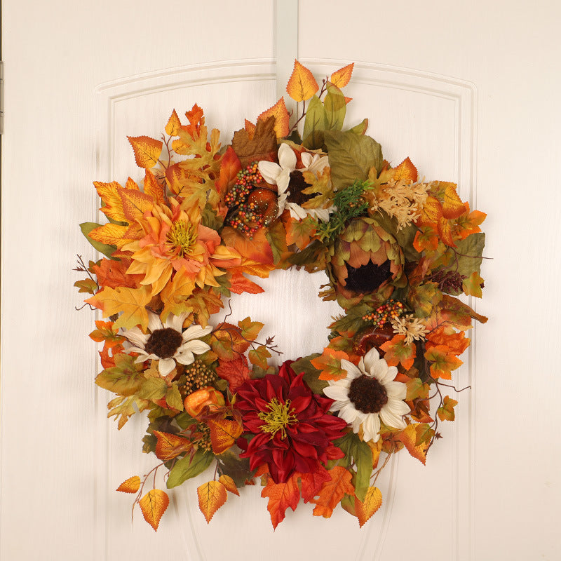 Thanksgiving Day Emperor Flower Maple Leaf Door Hanging
