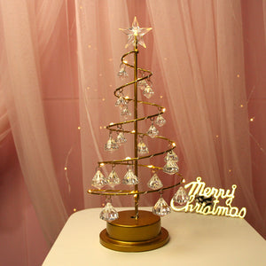 Christmas Lantern Crystal Diamond Night Light Decoration