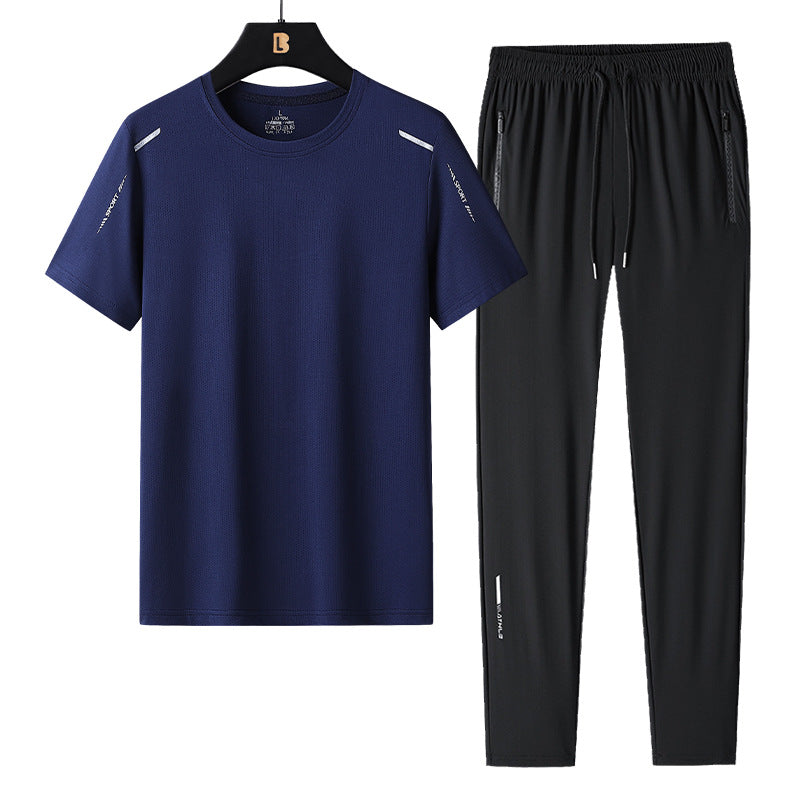 Men's Thin Ice Quick Drying Casual Sports Set