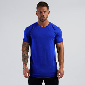 Round Neck Solid Cotton T-shirt