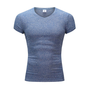 Men's Fitness Slim Fit Sports Stripe Top