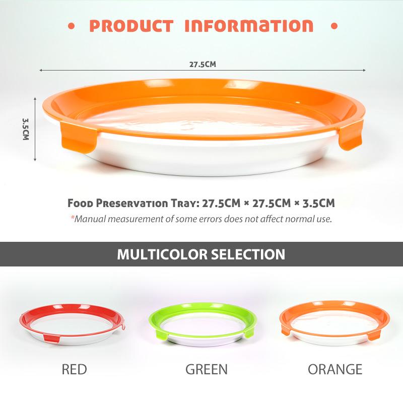 Round Food Preservation Tray