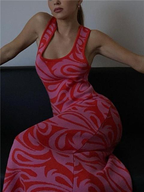 Sexy Backless Cross Knit Dress