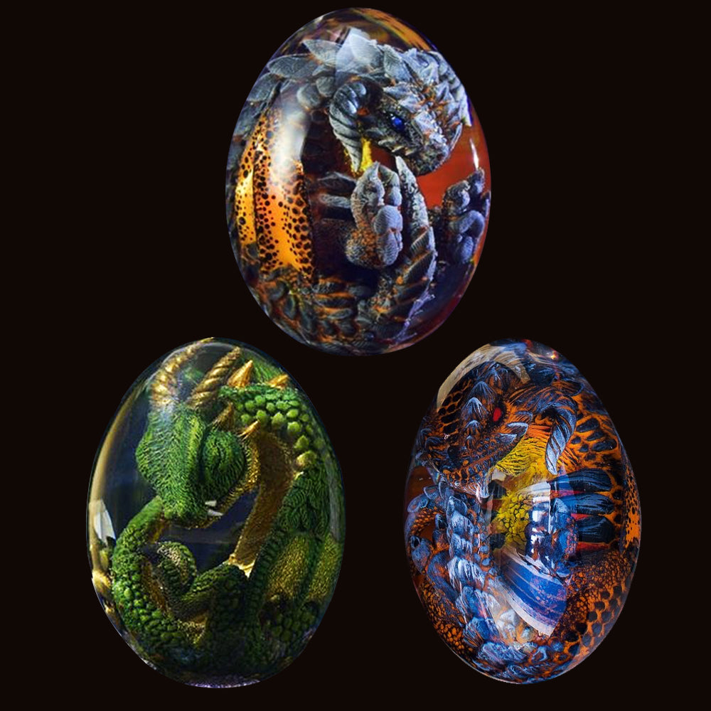 Transparent Dragon Egg Lava Dinosaur Egg Ornamental Collection