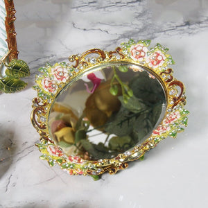 Picture frame Ornament Enamel Metal Mirror Tray Jewelry Storage tray