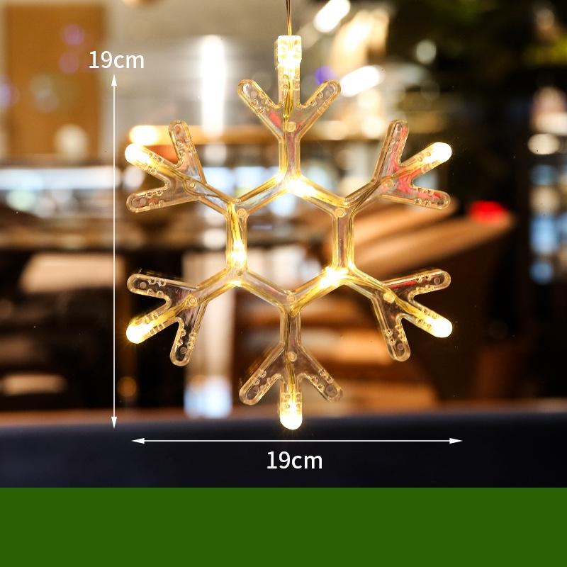 Led Suction Cup Light Christmas Tree Snowflakes Hanging Lights