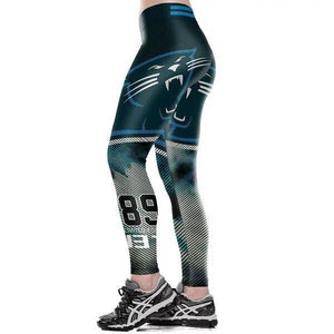 Carolina Panther 3D Print YOGA Gym Sports Leggings High Waist Fitness Pant Workout Trousers