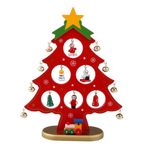 Wooden Christmas Tree Ornament Home