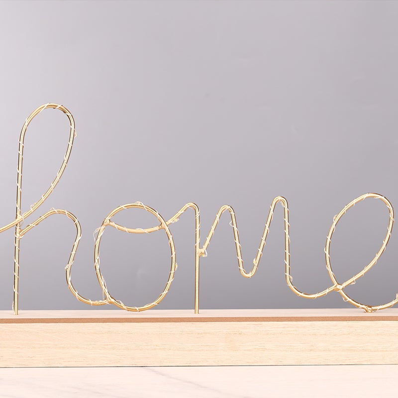 Home Decor Figurines Ornaments LED Lamp Light LOVE Letters Living Room Bedroom Layout Decoration Valentine's Birthday Gift